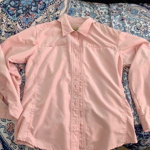 Pink button up shirt